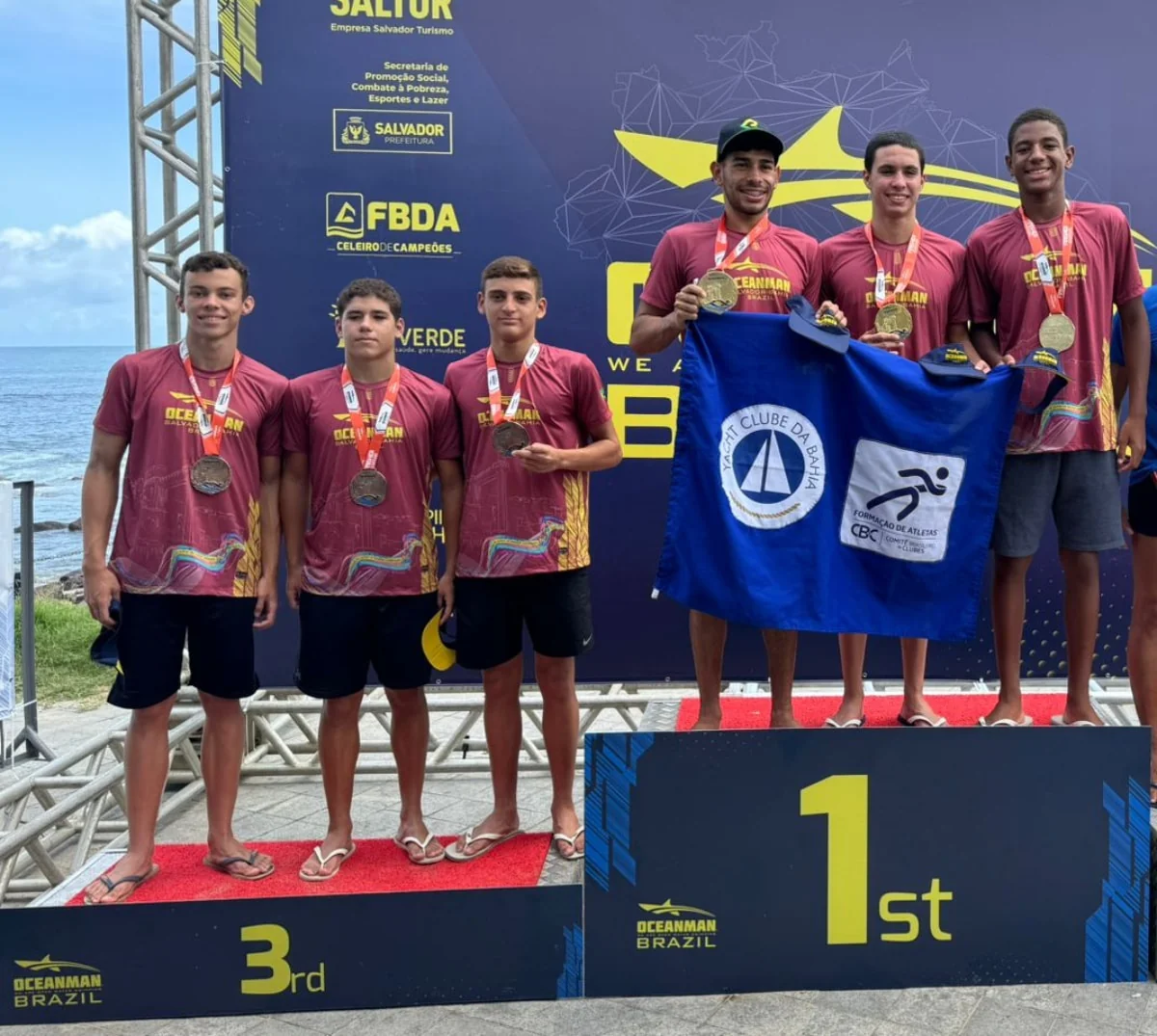 Yacht Clube da Bahia coleciona medalhas no Oceanman Brasil 2024